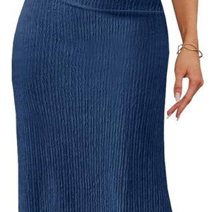 Women Summer Formal Dress Short Sleeve Ruched Bodycon Maxi for Wedding